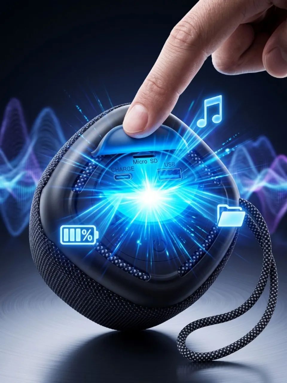 Caixa de Som Bluetooth AIWA 15W" - Foto 2