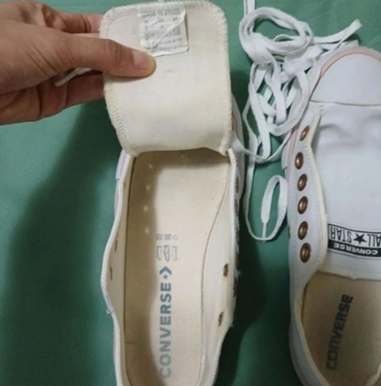 ALL STAR COURO BRANCO  - Foto 5