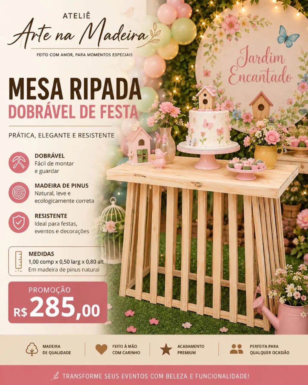 Mesa ripada de festa  - Foto 3