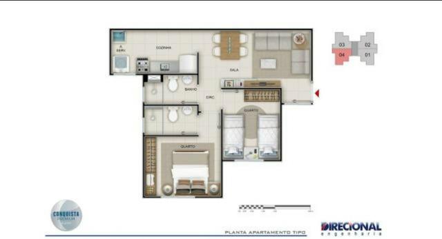 Conquista Premium Aleixo Apto. 2 qts 45 m2 ( contrato de gaveta ) - Foto 7