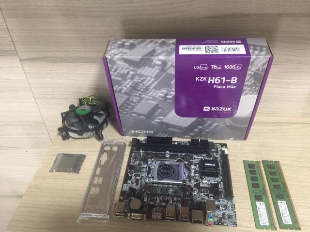 Kit placa mãe e processador i5-2400 4gb memória ddr3 - Foto 3