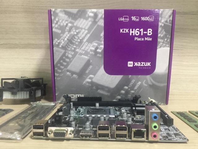 Kit placa mãe e processador i5-2400 4gb memória ddr3 - Foto 4