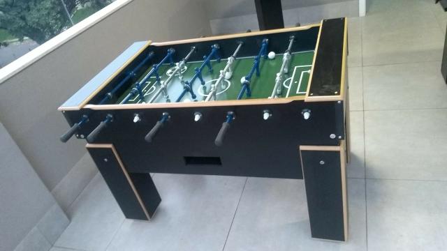 Mesa Pebolim MDF Cor Preta Mod. NUWW5225 - Foto 3