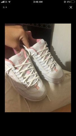 fila branco com rosa