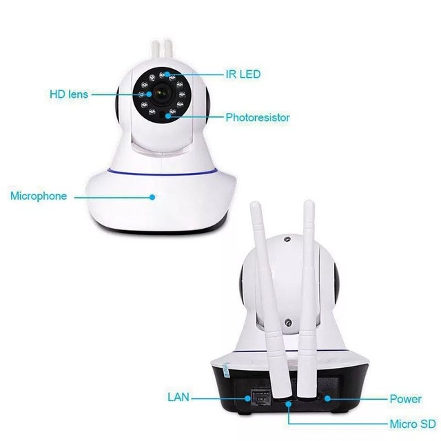 Câmera IP 360° Wi-fi Uso Interno - Foto 2