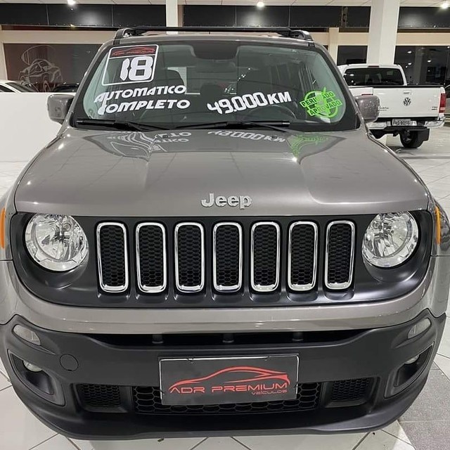 JEEP/RENEGADE 1.8 16V LONGITUDE 2018/2018 FLEX, AUTOMÁTICO BR 2018/2018 BR 48.000 KM