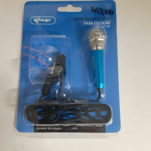 Mini microfone, com Plug p2. Novo. - Foto 2