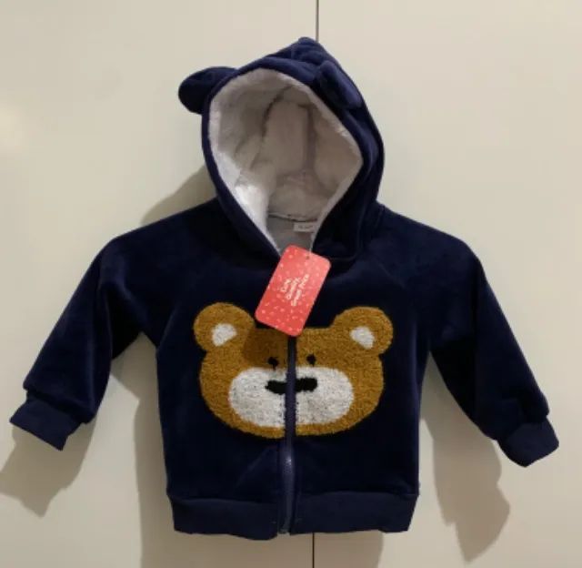 (NOVO! / 12-18 Meses) Conjunto Agasalho Plush Infantil - Foto 3