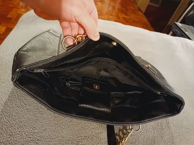 Bolsa preta sintético usada M - Foto 2