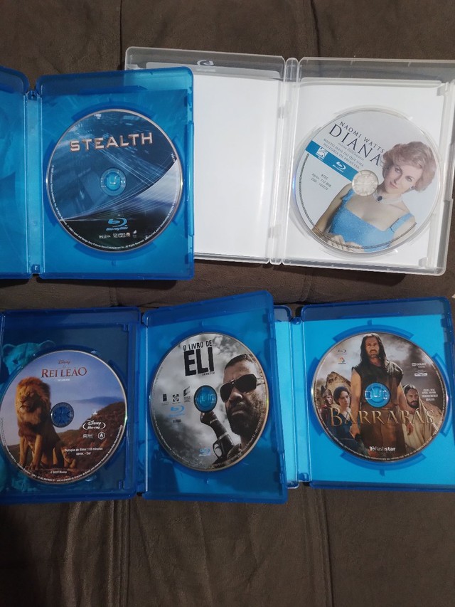 Blu-rays Originais Novos Perfeitos O Rei Leão, O Livro de Eli, Barrabás, Stealth, Diana.