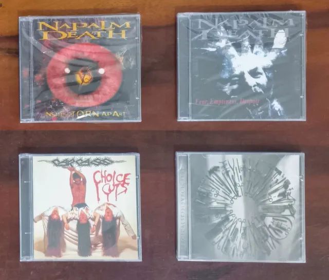 CDs lacrados Napalm Death Carcass importado 