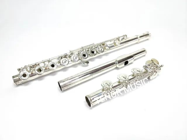 Flauta Transversal Pearl Flute 795 Profissional pé em Si - Foto 3