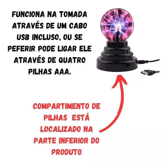 Bola De Cristal De Plasma - Esfera De Raios - Foto 5