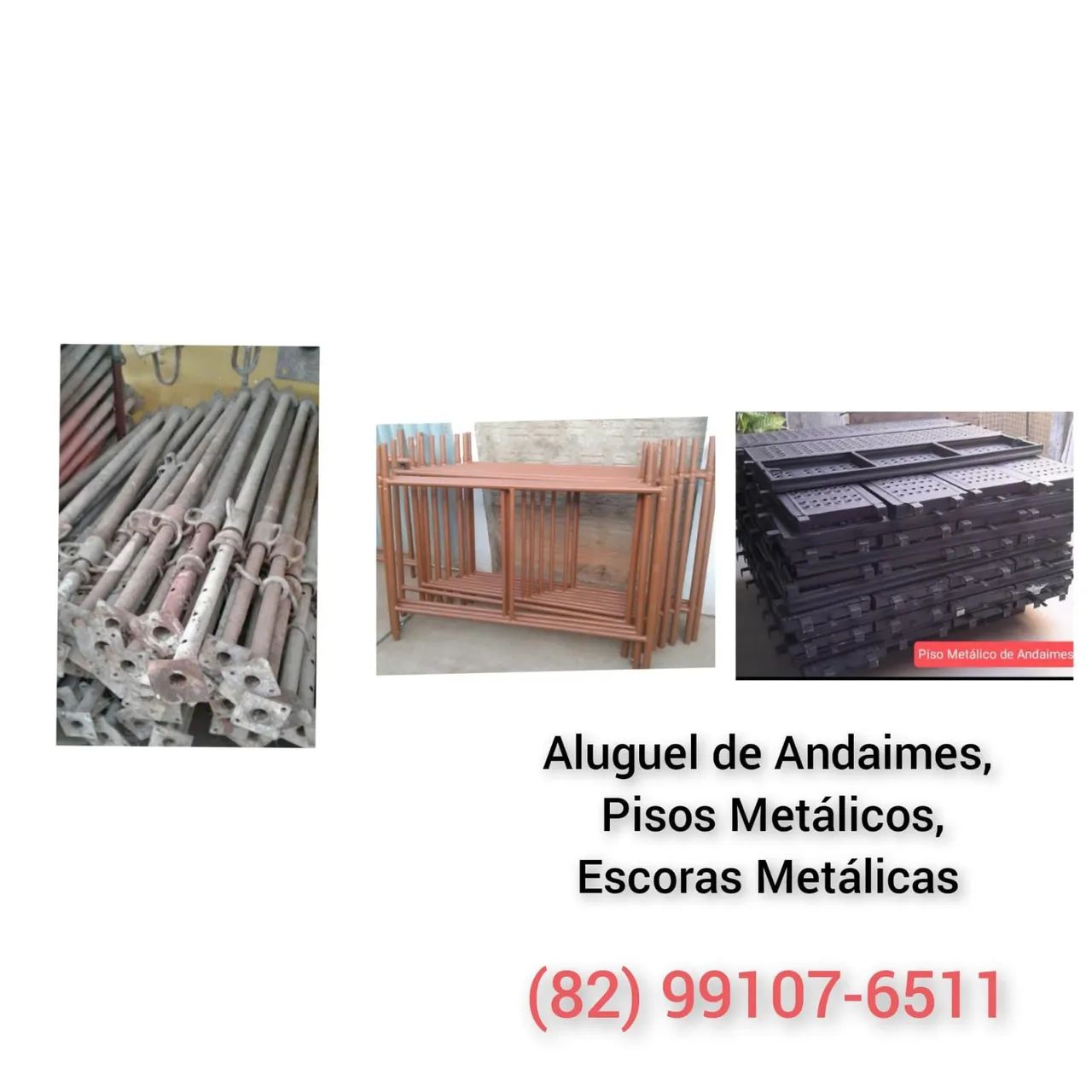 Aluga-se Andaimes, Escoras Metálicas, Betoneira 