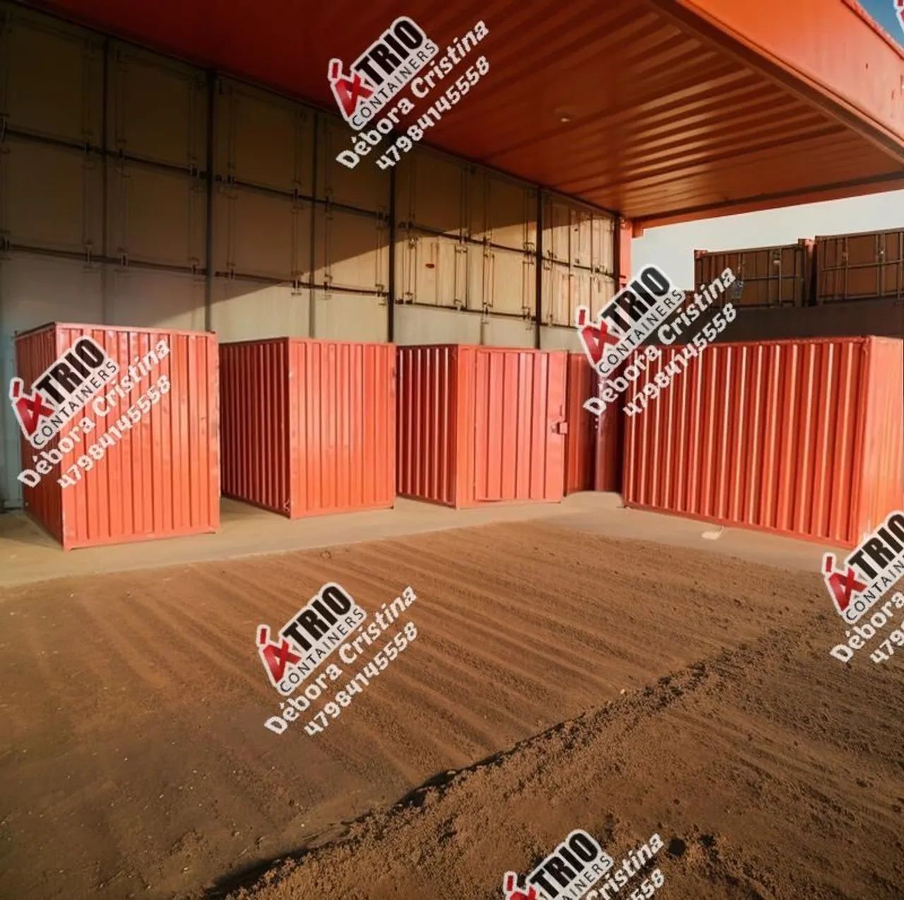 Container para locadoras desmontável 