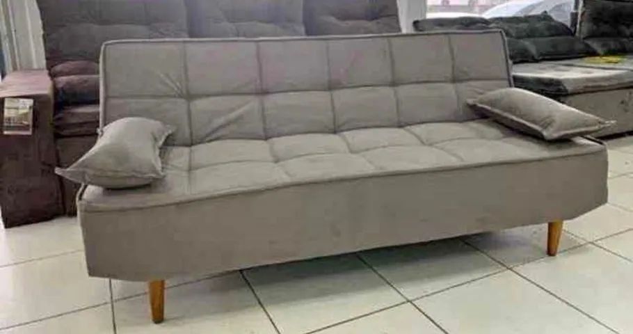 sofá cama + dois travesseiros Londres[novo e embalado] - Foto 2