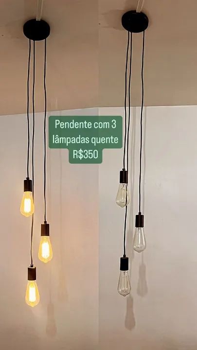 Pendente com lâmpadas (Luminária)