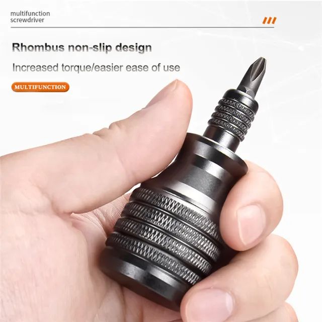 Mini Titanium Screwdriver Bit Kit, Chave De Parafuso Torx Magnética, Ferramentas de Reparo - Foto 2