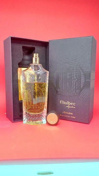 Malbec Signature 70/90ml Perfume Masculino Nacional com Caixa e Tampa Conservado - Foto 2