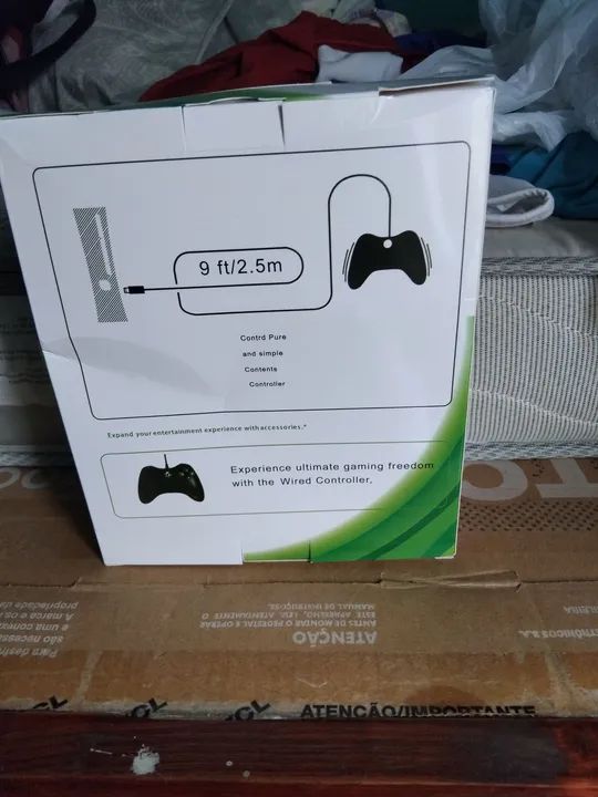 Manete para Xbox 360 e para PC 2 em 1 nova na caixa - Foto 2