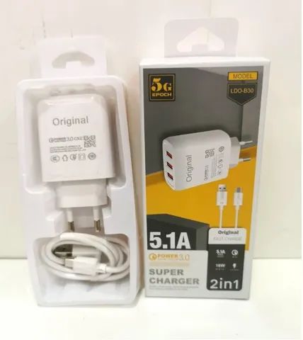 Carregador 5.1A V8 C ou Iphone - 3 USB - LDO-B30 - Foto 2