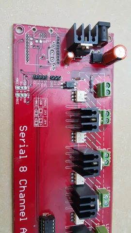 Placa Dimmer Serial 8 Canais AC 127V/230V SSR - Foto 2