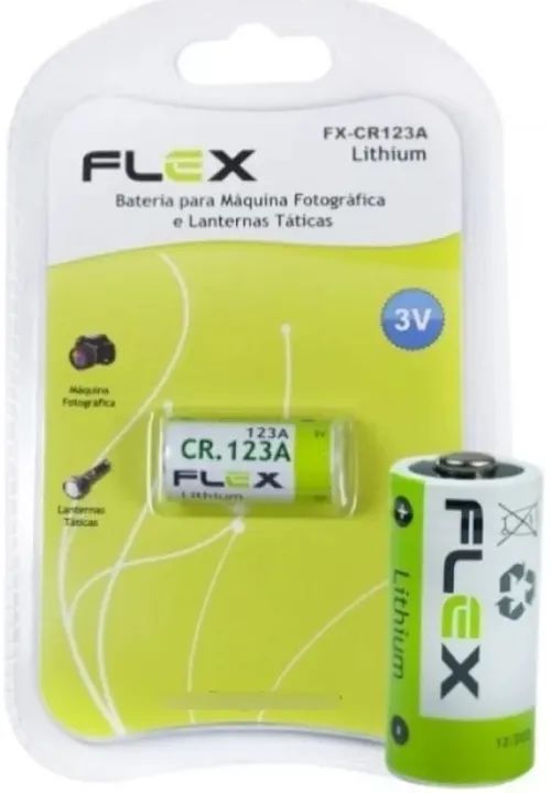 Bateria Pilha De Lithium Cr 123a 3v