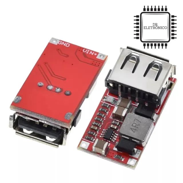 Módulo Conversor Step Down 6 a 24VDC para 5V 3A USB