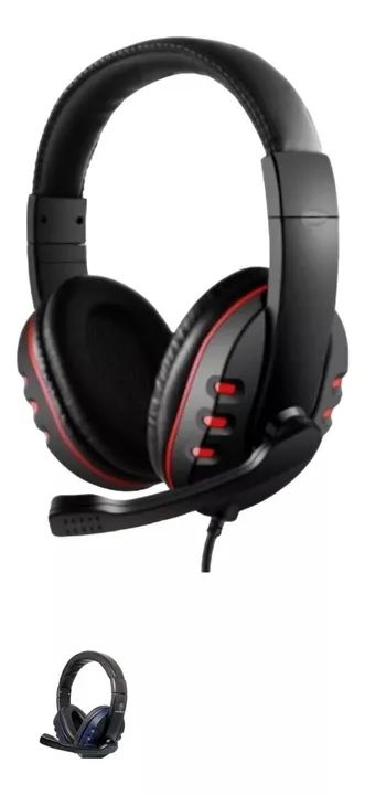 Fone De Ouvido Gamer Headset Ka903 Com Fio E Microfone Cor Vermelho Cor da luz Vermelho - Foto 2