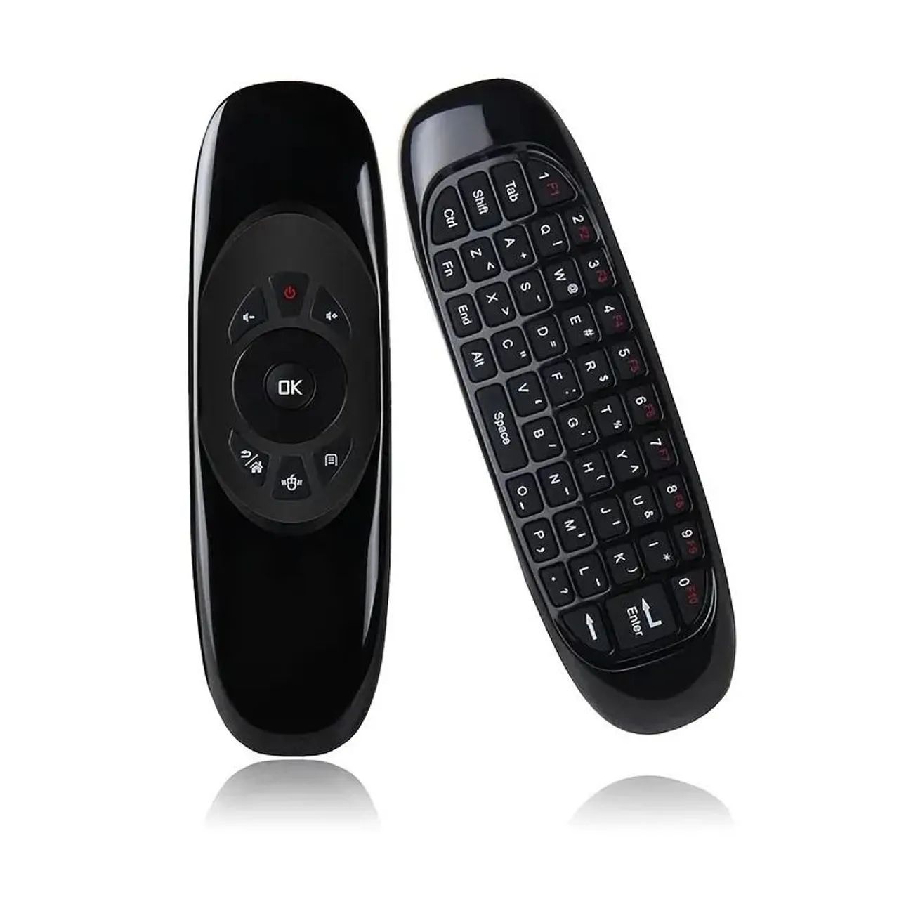 Controle Teclado Air Mouse Wireless Sem Fio 2.4 Ghz Android Pc Tv C120 Preto<br> - Foto 6