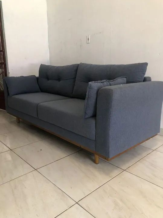 Estofado retro 2.20 super confortável em linho  - Foto 2