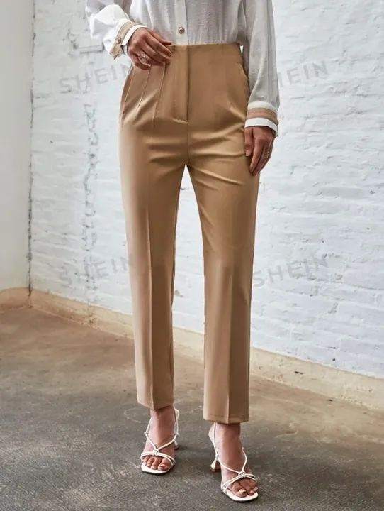 Calça Beje SHEIN Inspiração Zara - Foto 4