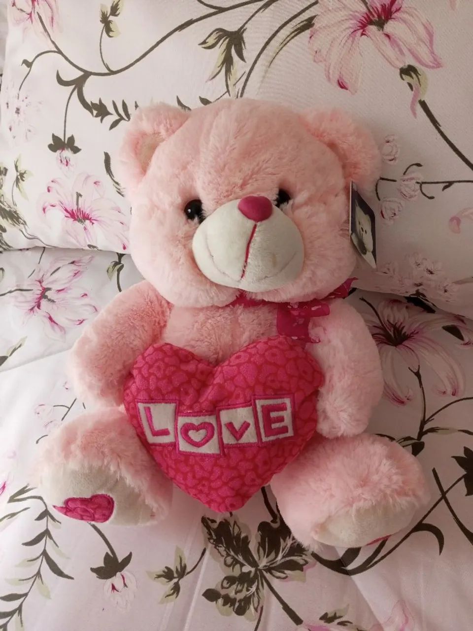 Ursinho Pelúcia Rosa bb