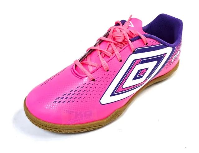 Chuteira umbro FAST Futsal rosa adulto - Foto 2