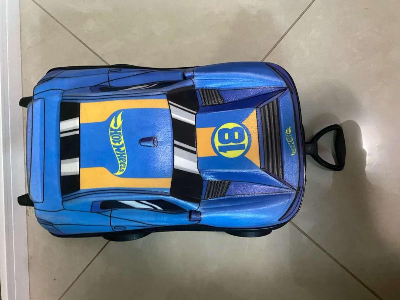 Mochila escolar Hot Wheels Azul