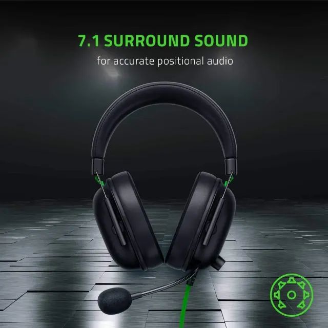 Headset Razer Blackshark V2 7.1 Novo lacrado Surround - Foto 3