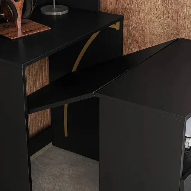Promoção Mesa de Escritório Dueto Preto (Produto Novo) - Foto 3