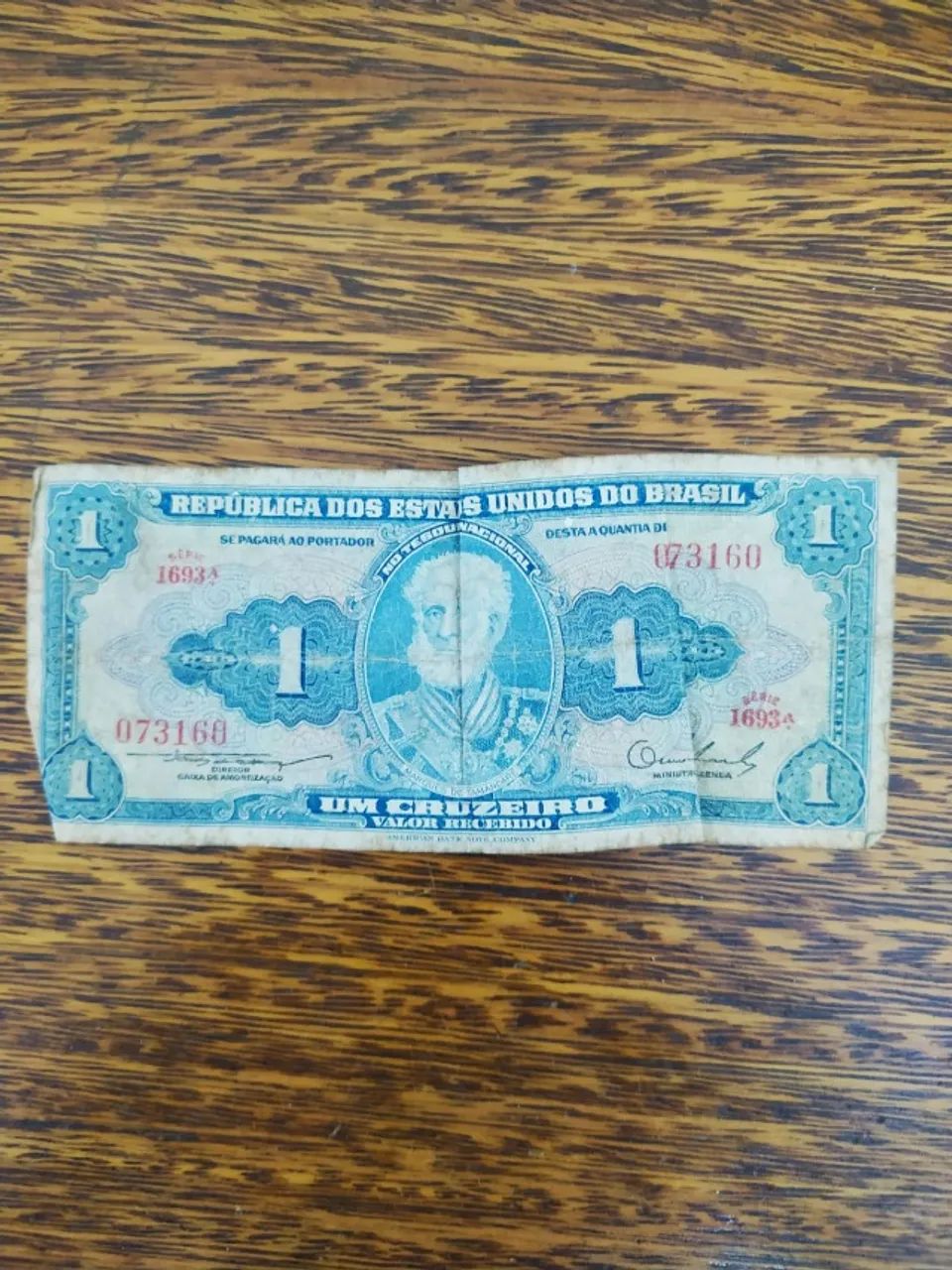 Nota De Um Cruzeiro Antiga