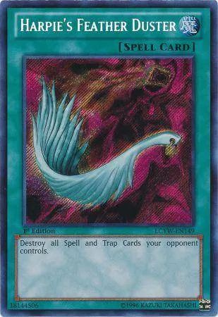 Yugioh!!! Harpie's Feather Duster LCJW-EN099 Secret Rare