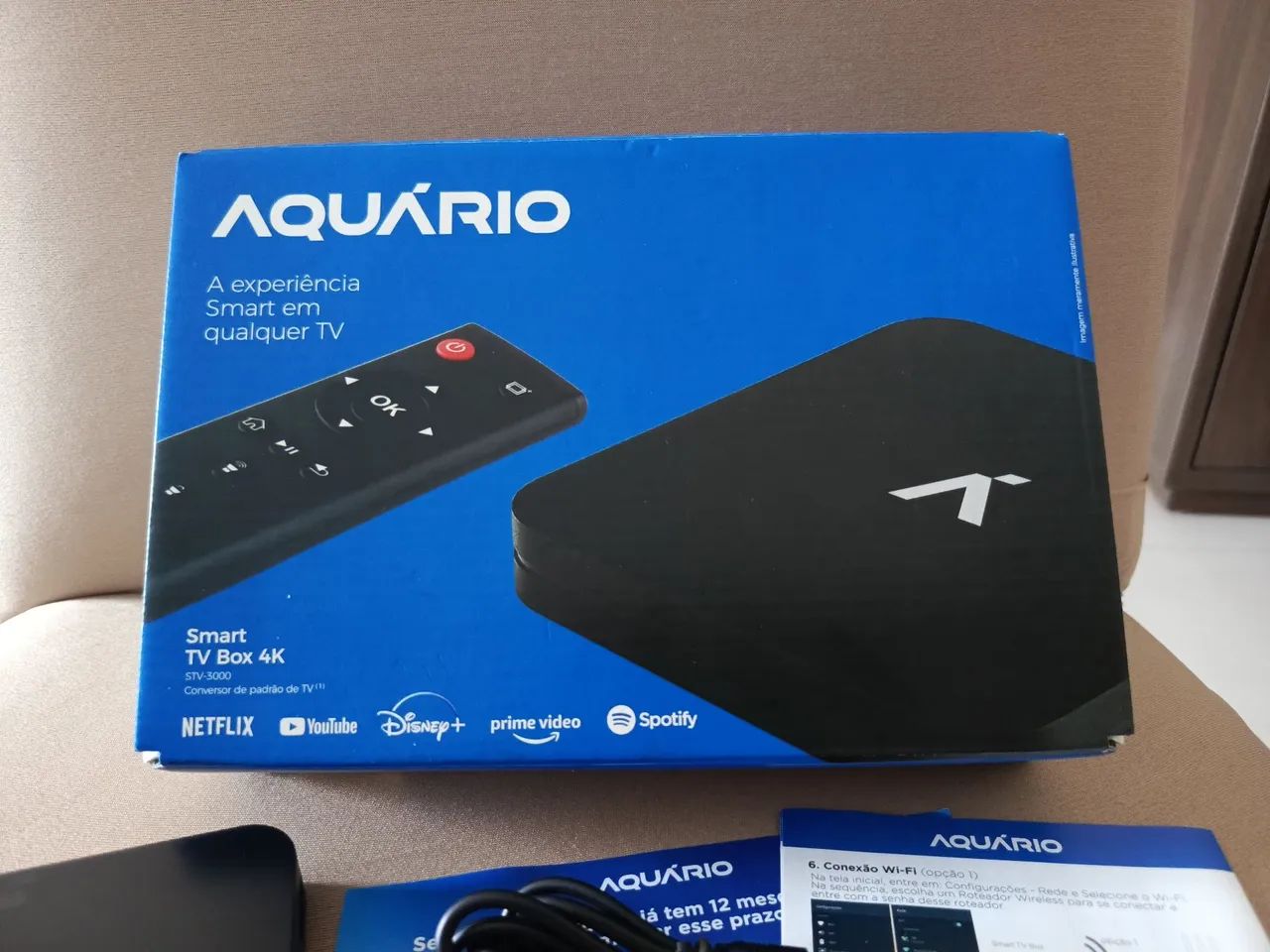 Smart TV Box 4K STV-3000 Aquário 