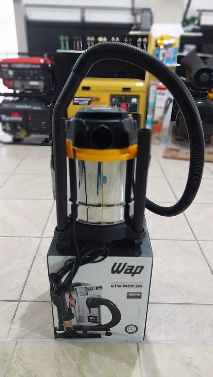 Aspirador de pó e água 20L Inox 1900w 220V - Wap (Loja) - Foto 4