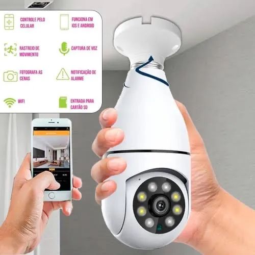 Câmera de Segurança Wi-Fi Full HD 1080P