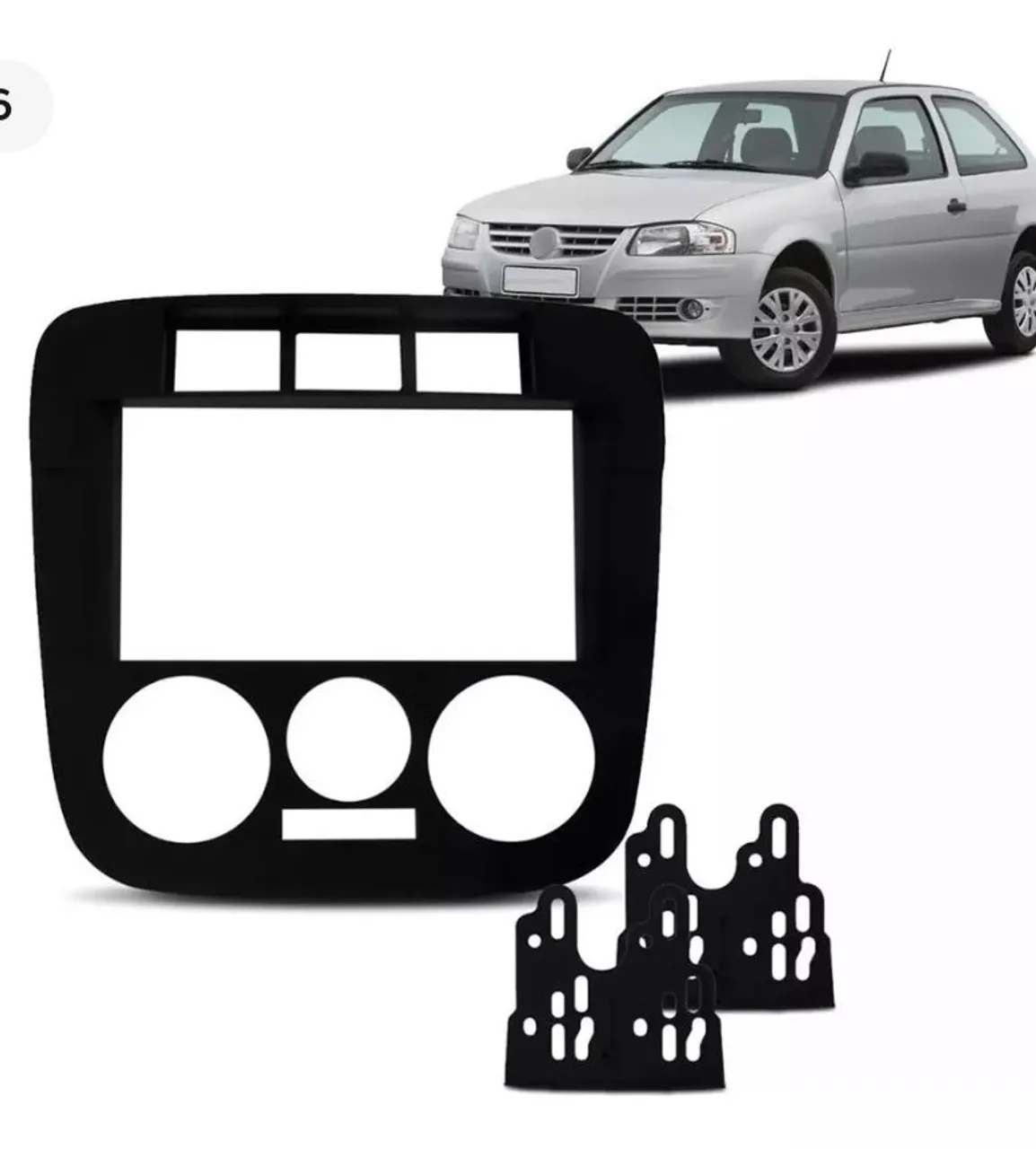 Som automotivo 2 Din com moldura para Gol G5