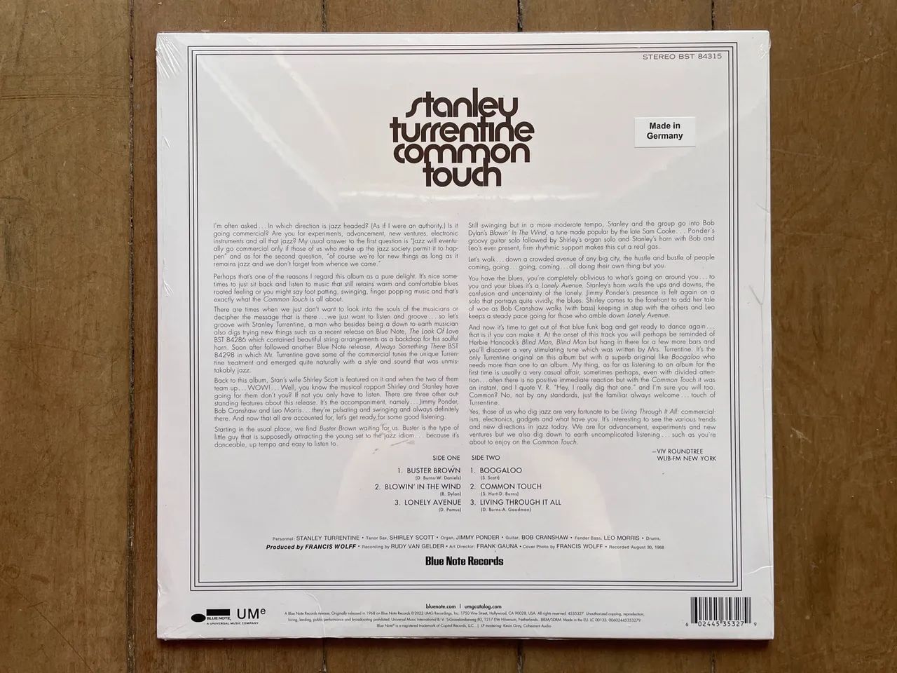 Vinil LP Common Touch, Stanley Turrentine, Shirley Scott importado - Foto 2