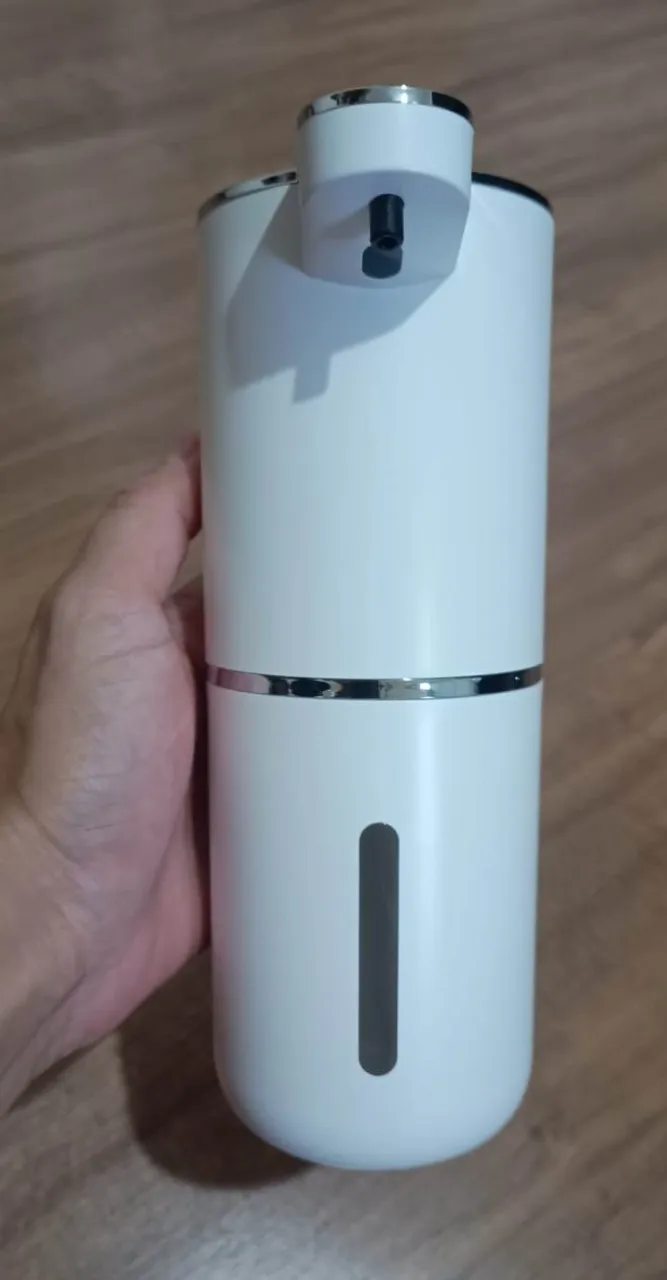 Dispenser de sabão Touch automático Espuma USB Recarregável Ajustável de 4 Níveis 380ml