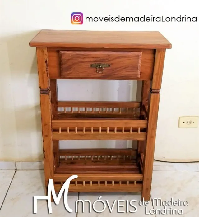 Aparador Fruteira em peroba rosa - Fabricação própria