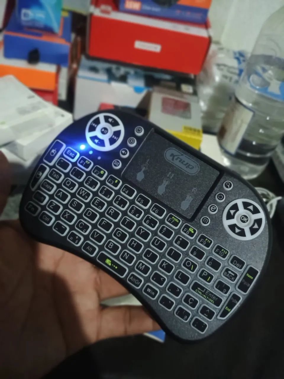 Mini Teclado Sem Fio Knup KP-2048 - Foto 3