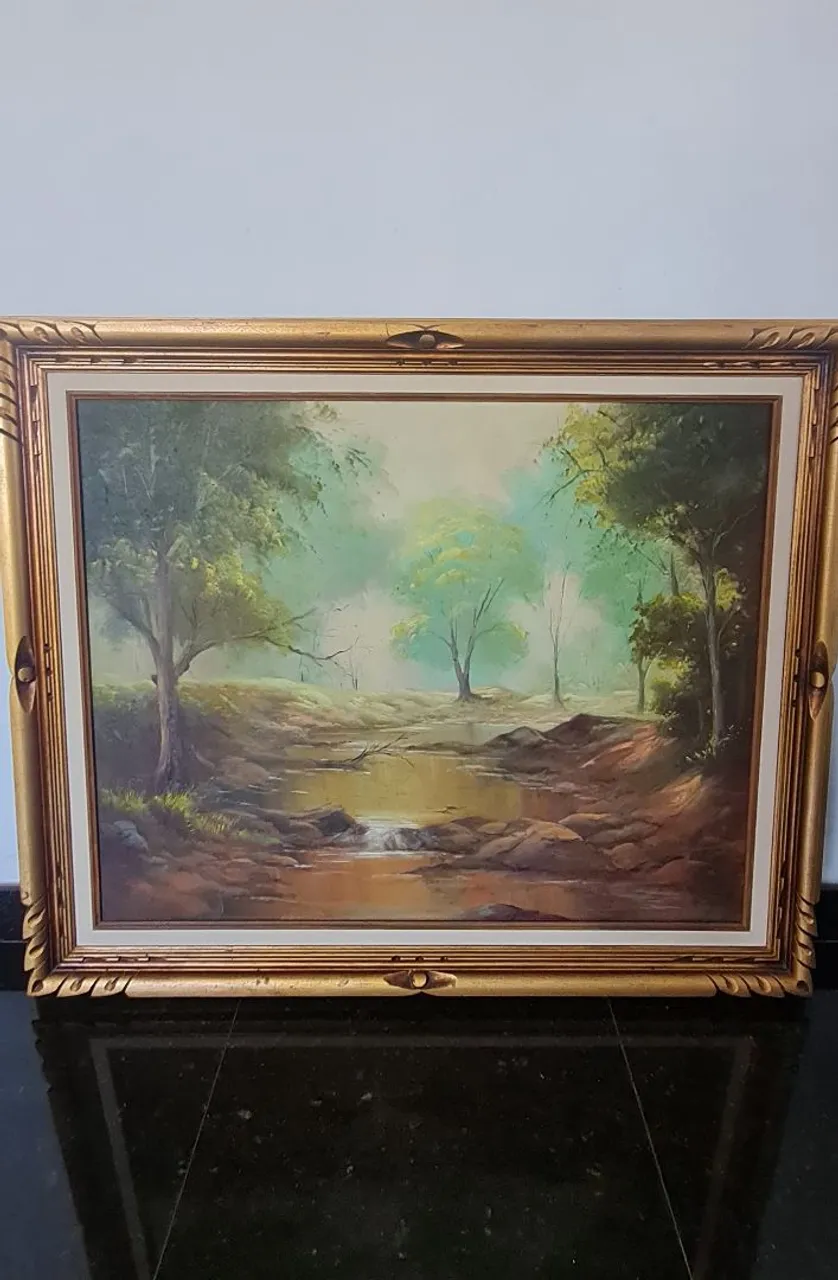 PREÇO FINAL 350,00 Quadro em Moldura Dourada