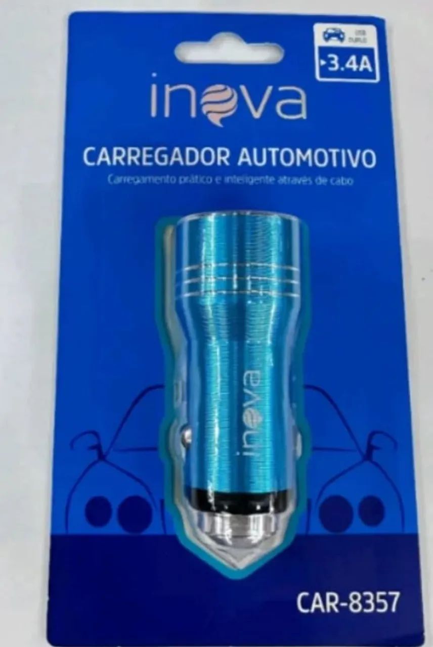 Carregador Veicular para Smartwatch 3.4A Inova  - Foto 2