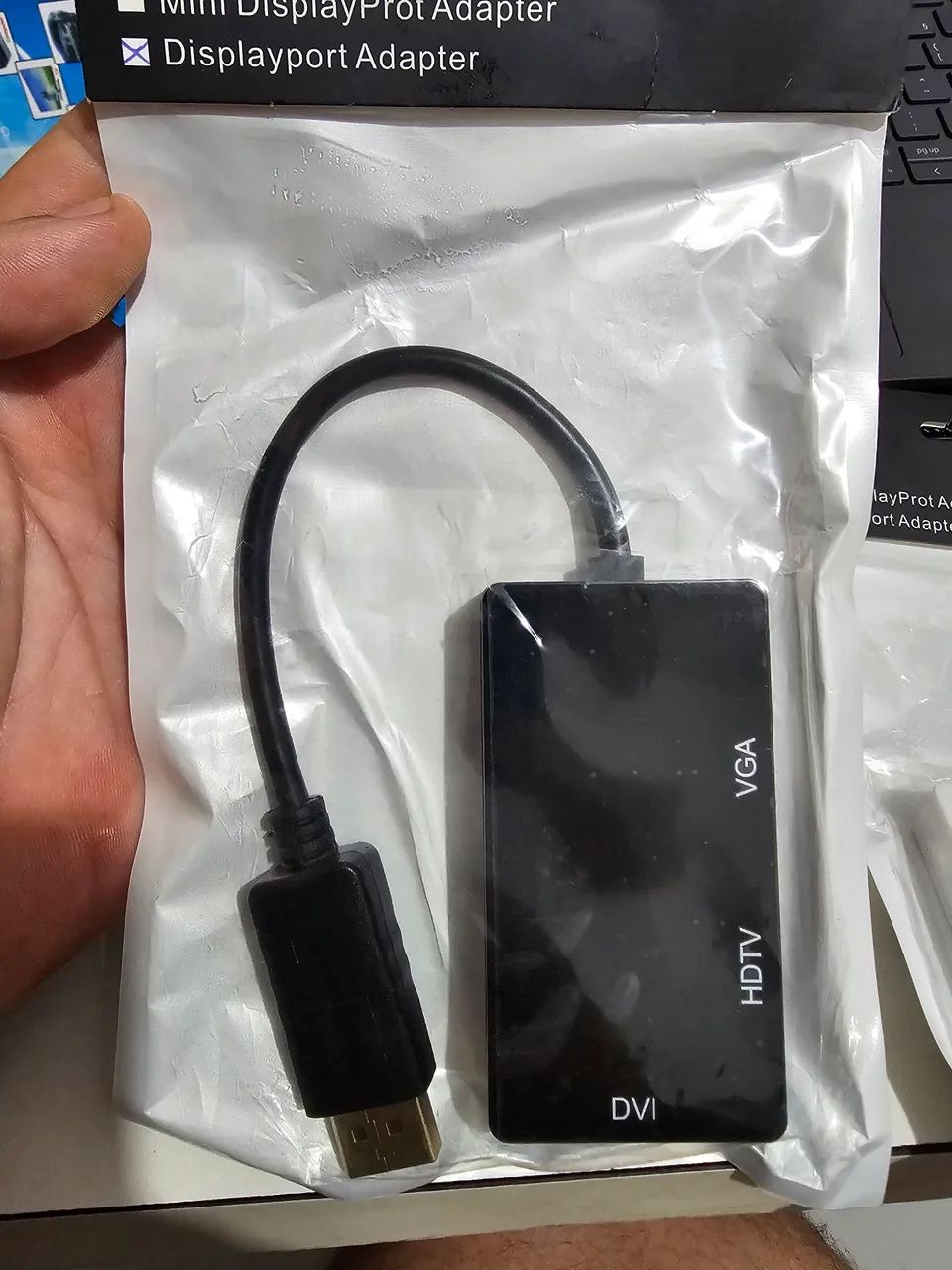 Adaptador Displayport para VGA, DVI e HDMI